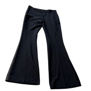 Moda International Black Flare Dress Pants - Elegant Workwear - Size 4 Long